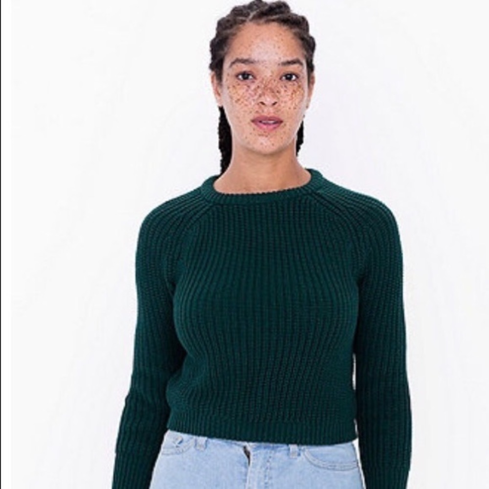 American Apparel Cropped Fisherman’s Sweater | XS